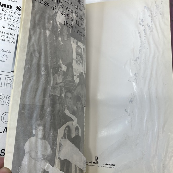 1998 RIDGWAY HIGH‎ SCHOOL, YEARBOOK, RIDGEWAY, PENNSYLVANIA  ELKER READ - Picture 11 of 13